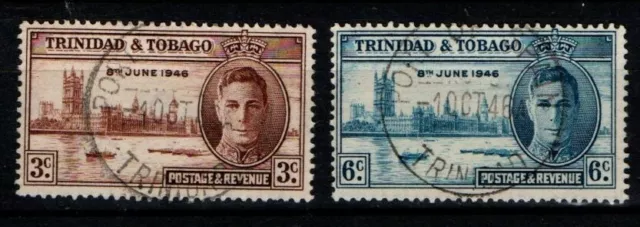 Trinidad and Tobago 1946 Victory SG257-58 Sc 62-63 Used