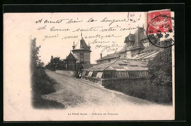CPA La Ferté-Alais, Chateau de Presles 1908