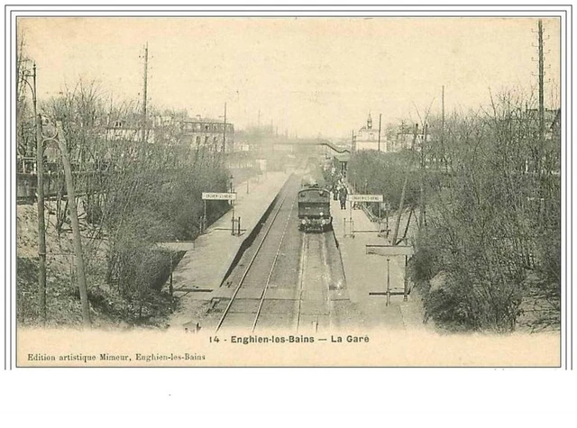 95.Enghien Les Bains.la Gare.train