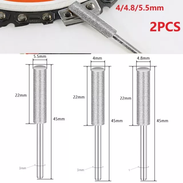 Zuverlässige Diamanträder Kettensägenschärfer Steinfeile 44 85 5 mm 2er Set