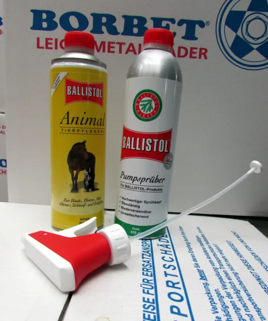 € 30/L Ballistol Aceite De Piel Patas Cuidado Animal + 1 Leer-Spraydose