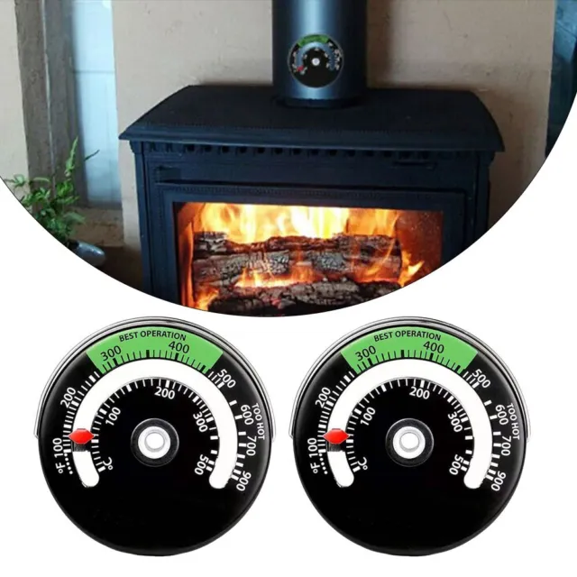 Thermomètre cheminée à bois durable four cadran magnétique