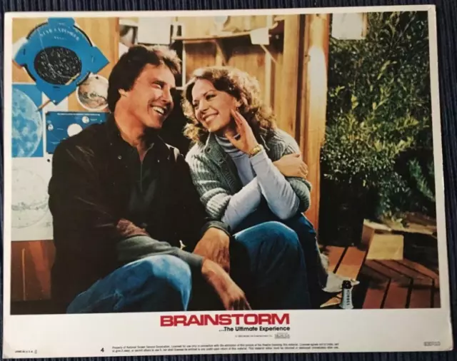 close up of pretty Natalie Wood & Christopher Walken Brainstorm lobby card 4016