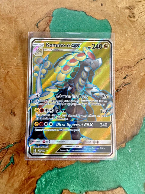 Pokemon TCG Kommo-o GX 141/145 Guardians Rising Full Art Ultra selten fast neuwertig