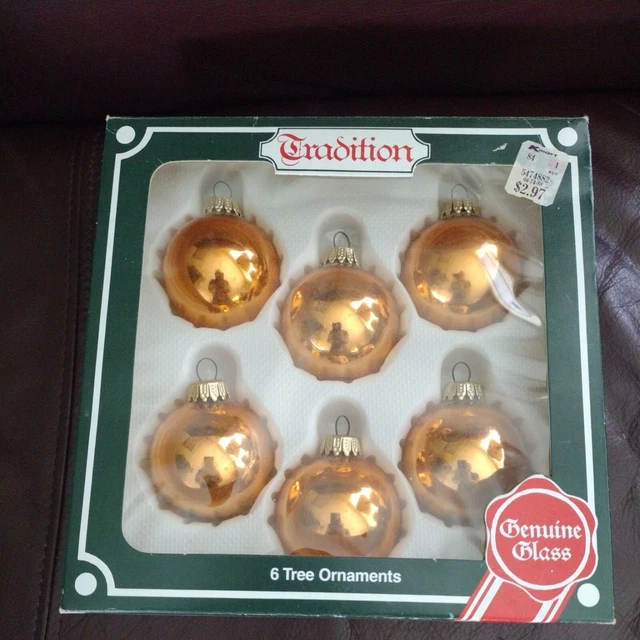 VINTAGE TRADITION GLASS Christmas Tree Ornaments Made in WestGermany