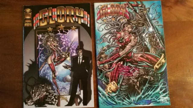 Glory 1995 #1 and #2 (HIGH GRADE) Image Comics