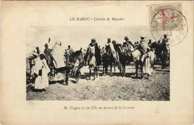 CPA AK Column of Mogador - Mr. Tougue and his son Morocco (1083476)