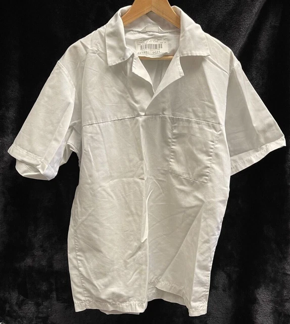 KLOPMAN CHEF SHIRT, SHORTSLEEVE, WHITE size 92reg. RL94