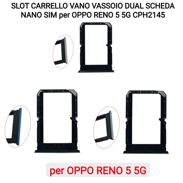 Vassoio SIM Per Oppo Find X3 Lite | Slot Scheda SIM E SD | Ricambio Originale - Foto 6