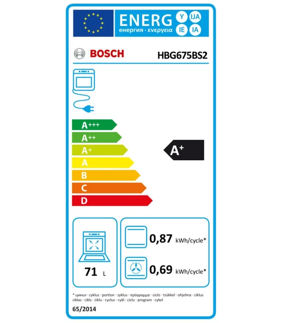 Bosch Four intégrable 71l 60cm a+ pyrolyse inox 2