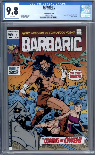Barbaric #1  Tim Daniel Variant Conan the Barbarian #1 Homage  1st Print CGC 9.8