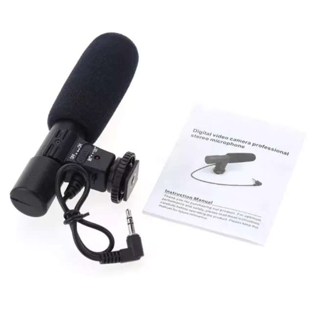 MIC-01 Professional Condenser Microphone 3.5mm Stereo Recording Interviews
