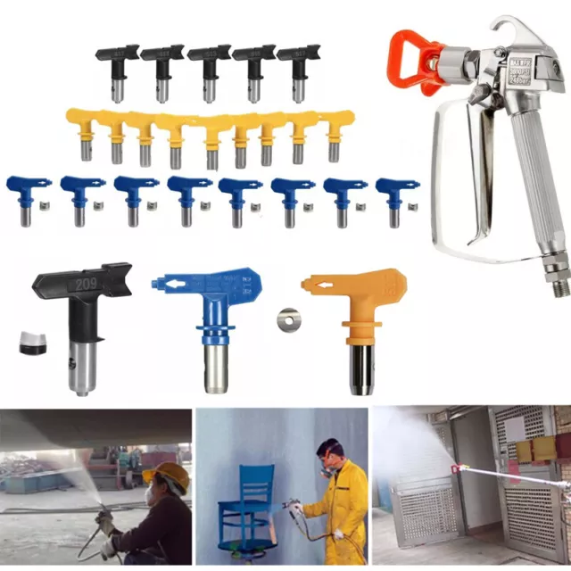 Airless Paint Spray Gun Tip Airless Paint Sprayer Spray Gun Tip Nozzle 3 Colors