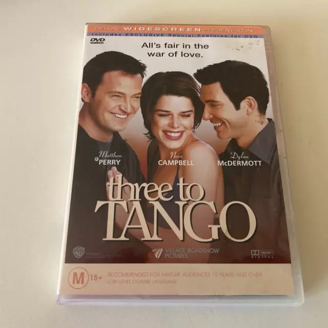 Three to Tango DVD Region 4 Mathew Perry Neve Campbell