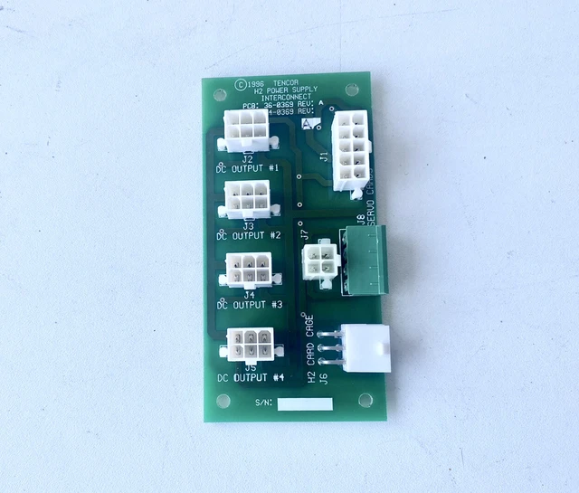 TENCOR  PCB 36-0369 REV1 PCA 54-0369 H2 Power Supply Interconnect