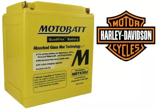 Batterie Motobatt Sans Entretien AGM Harley Sportster 883 1200 Roadster Low