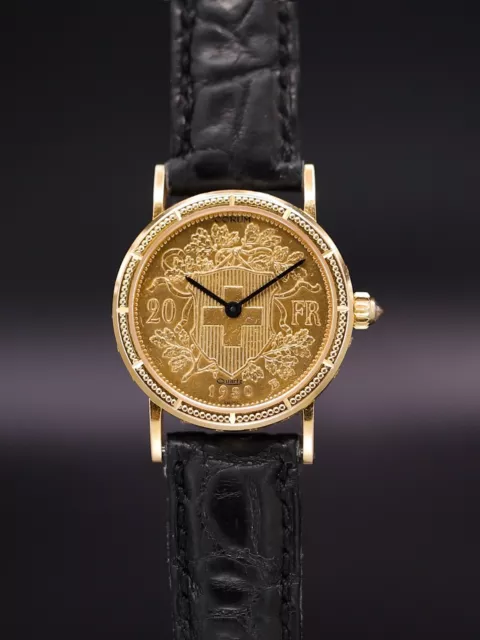 Corum US Coin Eagle Liberty 22K Yellow Gold Ladies 24.5mm Quartz Watch 1907