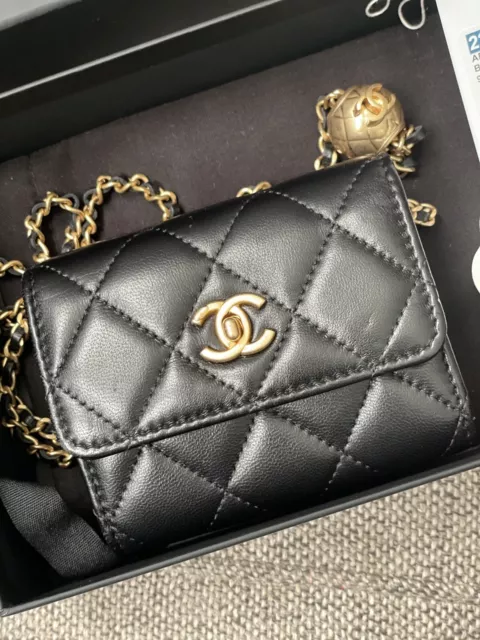 Chanel Black Quilted Lambskin Mini Pearl Crush Mini Vanity Case Gold  Hardware, 2021 Available For Immediate Sale At Sotheby's