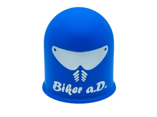 Capuchon de protection attelage de remorque hobby motard hors service moto cross biker bleu