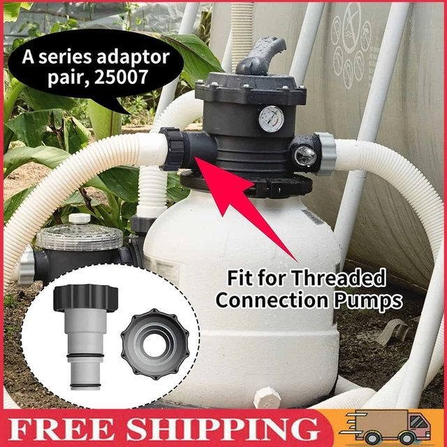 Adapter A/B f? Intex Pool, wasserdichtes 1,25 Zoll auf-1,5-Zoll Schlauch Schnell