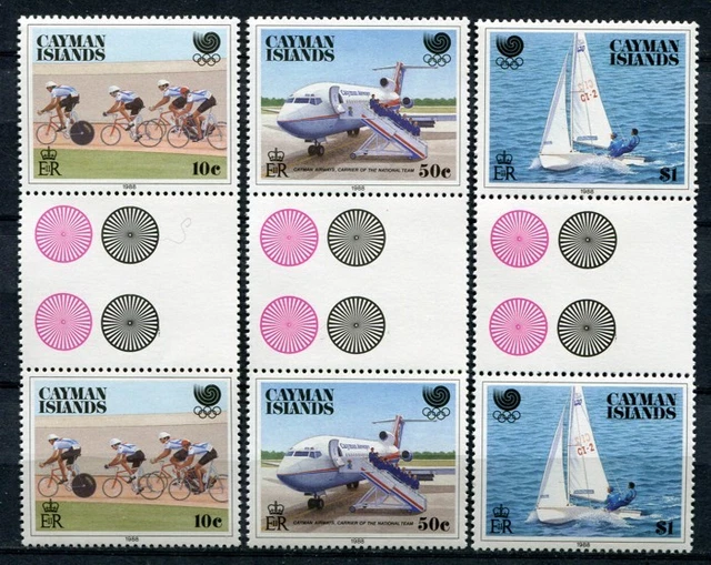 ISOLE CAYMAN CAYMAN 1988 Olimpiadi Seoul coppie gutter 608610 nuovo
