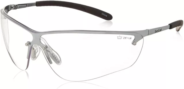 Bolle Silium Safety Glasses Spectacle Metal Frame 160 FLEX TEMPLES UV Protection 2