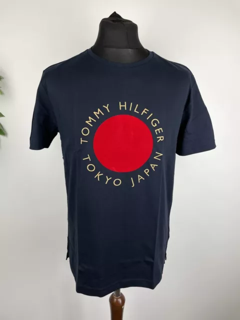 Tommy Hilfiger Japan Tokyo Circle Logo Graphic Short Sleeve T Shirt Size Large