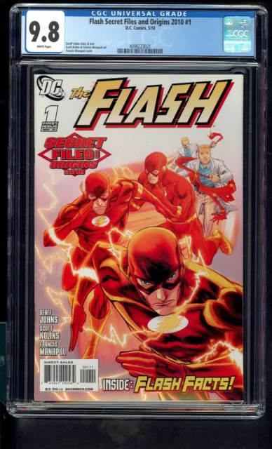 Flash Secret Files and Origins 2010 #1 CGC 9.8 Inside Flash Facts DC 2010 WP