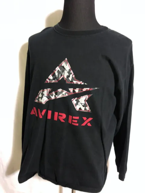 Vintage 1990s Avirex Long Sleeve Graphic T-Shirt / Streetwear / Retro Style / Av