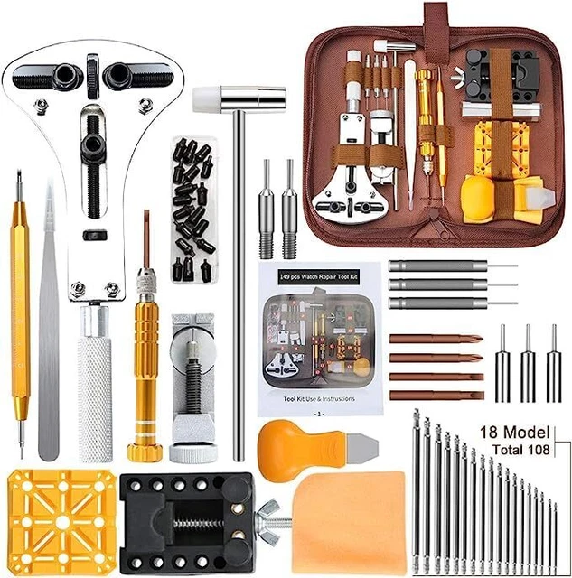E·Durable 149pcs Réparation Montre Outil de réparation Professionnels Remplac...