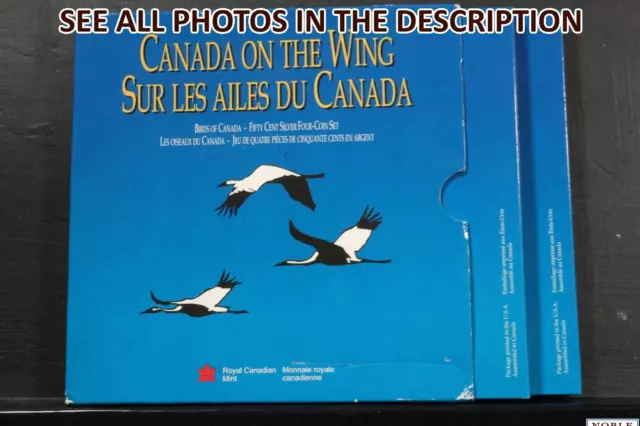 NobleSpirit No Reserve (CX) 1995 Birds of Canada 50c Silver Proof 4-Coin Set