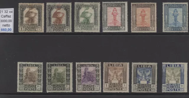 Libia Pittorica 1921  nuovi gomma integra mnh