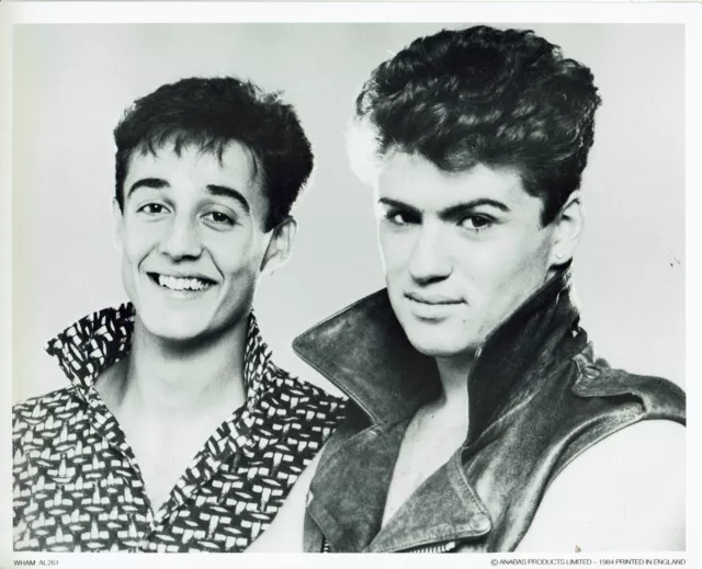 George Michael Andrew Ridgeley Wham original photograph 10 x 8  #AL261