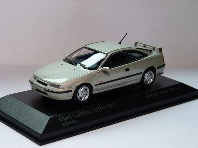 Opel Calibra 4x4 Turbo 1989 Jaune - Minichamps 1/43 - Édition Limitée 500 Pcs - Neuve