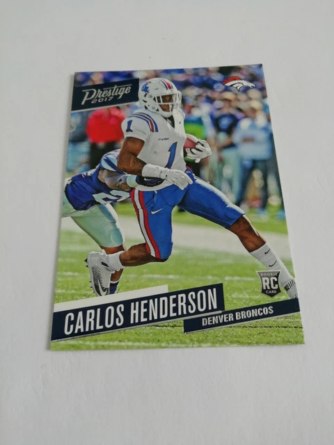Carlos Henderson Denver Broncos 2017 Panini Prestige #201 Rookie NFL Trading...