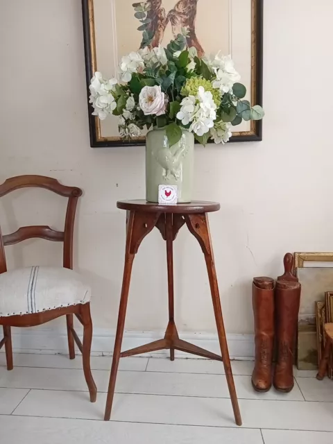 Antique Georgian Oak & Elm Cricket Table c.1800 2