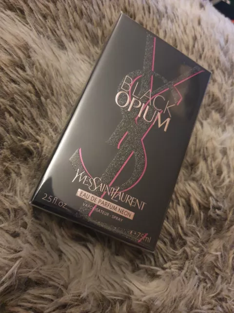 YSL BLACK OPIIUM Neon EDP 75ml Genuine New Sealed 69.99