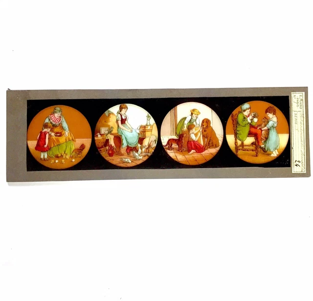 12 Plaques De Verre E.MAZO 250 Pour Lanterne Magique - Tableaux, France