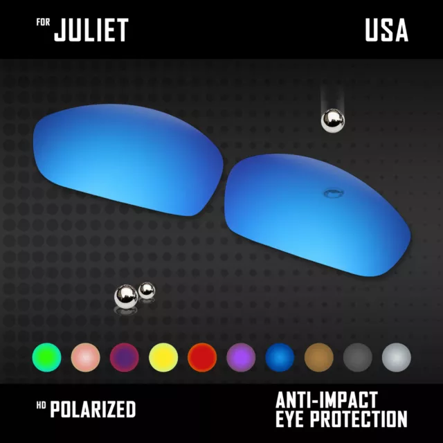 Anti Scratch Polarized Replacement Lenses for-Oakley Juliet Options