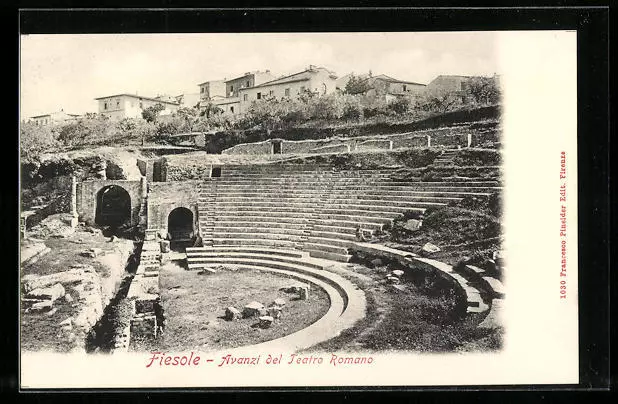 Fiesole, Avanzi del Teatro Romano, Ansichtskarte