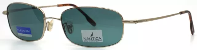 NAUTICA with FLEXON N5502S 020 Gunmetal Mens Rectangle Sunglasses 57-18-140