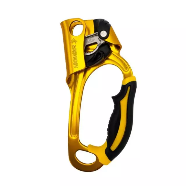 Petzl ASCENSION Seilklemme Erwachsene, rechte Hand, schwarz/gelb Handled rope cl