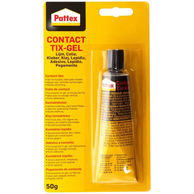 Pattex Adhesivo de Contacto 50g Gelformulierung Pegamento Muy Fuerte Haftung ✅