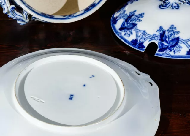 Servizio Da Tavola Bianco E Blu Porcellana Wedgwood Pearl Inghilterra Metà 800 2