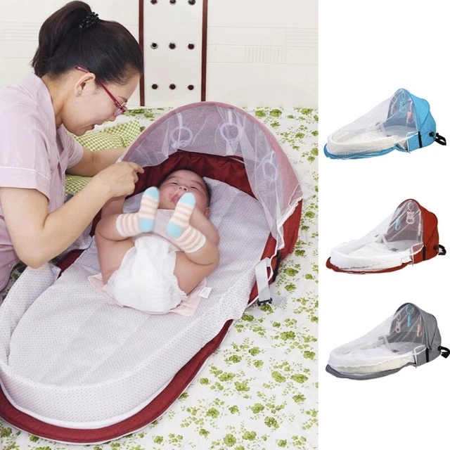Portable Multifunctional Baby Travel Folding Crib Bag Baby Bassinet Diaper Bag