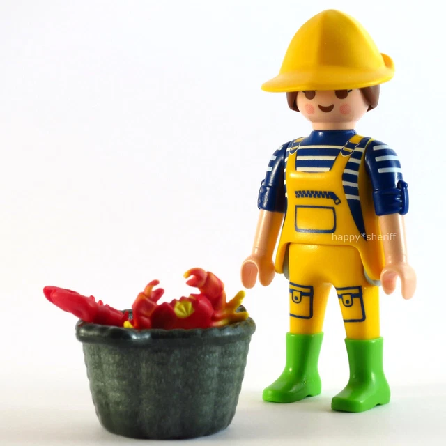 Playmobil Pêcheuse avec Panier Homard Crabes Sea Mystery Série 10 6841 NEUF