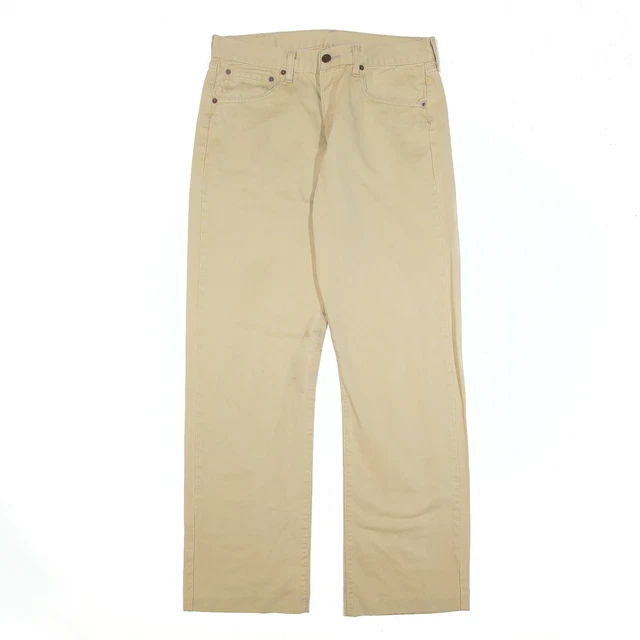 LEVI'S 401 pantaloni dritti regolari beige W32 L31