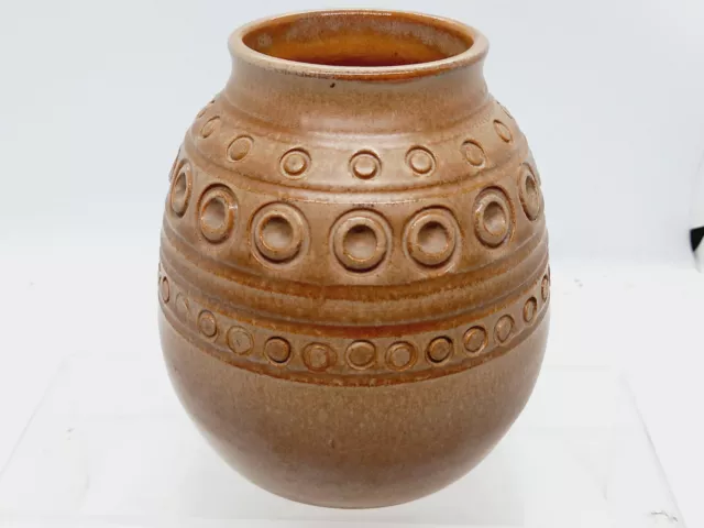 Australian Pottery - Eric Juckert Brown Vase