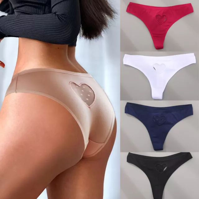 Women's Sexy G-string Thongs Solid Hollow Babydoll Lingeries Underwear Sleepwear