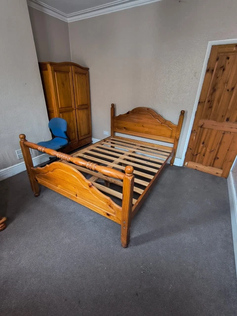 KING SIZE WOODEN Bed Frame £5.45 - PicClick UK